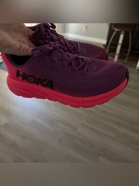 Hoka Women's Rincon Running Shoes in Purple and Pink